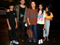 Photos: Farah Khan spends time with Shirish Kunder and their kids at Ankina in Bandra