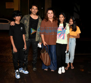 Photos: Farah Khan spends time with Shirish Kunder and their kids at Ankina in Bandra