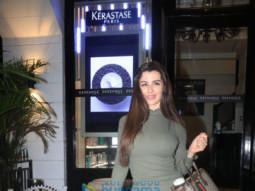 Photos: Giorgia Andriani snapped at a salon in Bandra