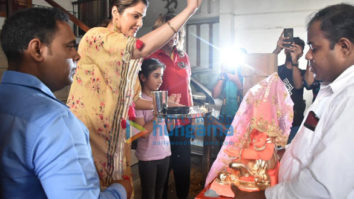 Photos: Isha Koppikar welcomes Lord Ganesha at her residence in Bandra