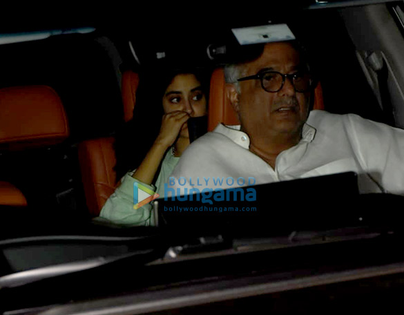 photos janhvi kapoor and boney kapoor snapped at arjun kapoors house 3