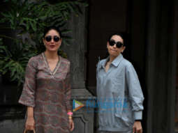 Photos: Kareena Kapoor and Karishma Kapoor snapped at Randhir Kapoor’s house in Bandra