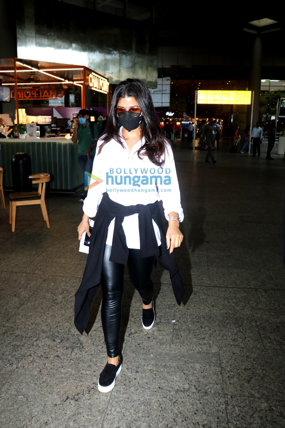 photos nora fatehi nimrat kaur and avika gor snapped at the airport 2