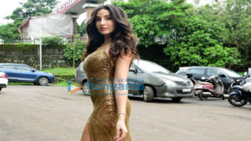 Photos: Nora Fatehi and Madhuri Dixit snapped on sets of a shoot