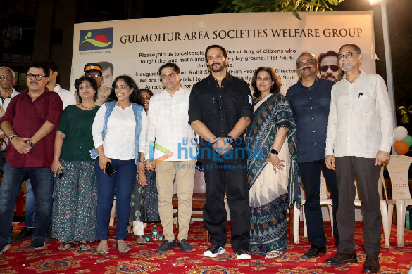 Photos: Rohit Shetty graces the inauguration of a garden in Juhu Photos: Rohit Shetty graces the inauguration of a garden in Juhu