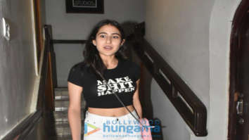 Photos: Sara Ali Khan snapped outside Krome studio in Bandra