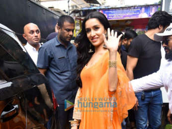 Shraddha Kapoor snapped with CM Eknath Shinde at Tembhi Naka in Thane for Gokulashtami celebrations