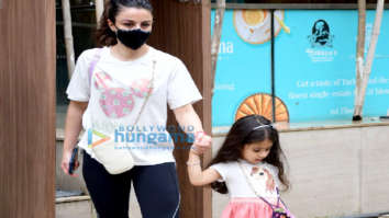 Photos: Soha Ali Khan spotted with daughter Inaaya Naumi Kemmu outside Foodhall in Santacruz