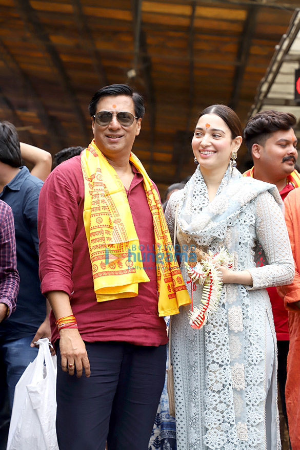 Photos: Tamannaah Bhatia and Madhur Bhandarkar snapped at Siddhivinayak Temple In Mumbai