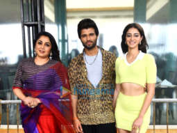 Photos: Vijay Deverakonda, Ananya Panday and Ramya Krishnan spotted at Sun and Sand promoting Liger