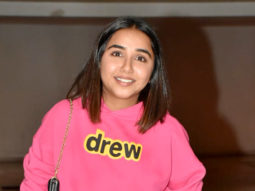 Prajakta Koli poses for paps in pink hoodie and denims