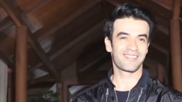 Puneet Malhotra smiles for paps in an all black outfit