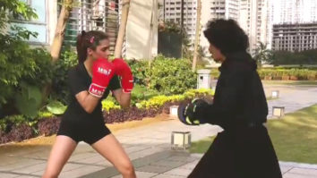 Ruhi Singh shows off her boxing skills