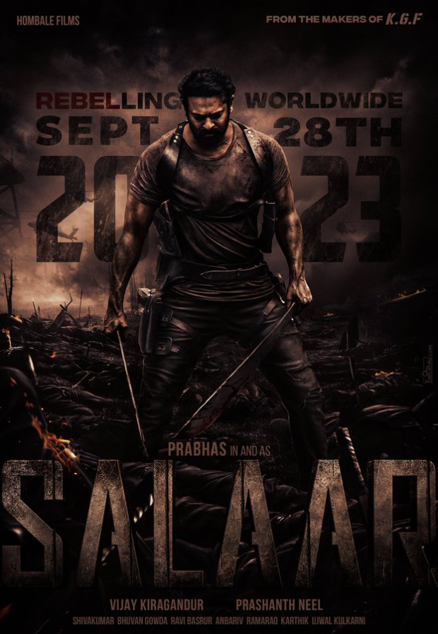Salaar: Prabhas starrer to release on September 28, 2023; director Prashanth Neel unveils first poster on Independence Day 2022 Salaar: Prabhas starrer to release on September 28, 2023; director Prashanth Neel unveils first poster on Independence Day 2022