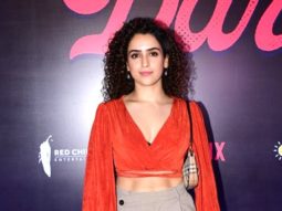Sanya Malhotra shows off her toned abs in red crop top