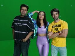 Sara Ali Khan dons latex co-ords and a bomber jacket as she shoots with directors Collin D’Cunha and Punit Malhotra