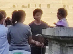 Shah Rukh Khan and Rajkumar Hirani are engrossed in a conversation on the sets of Dunki in Budapest in new leaked photo