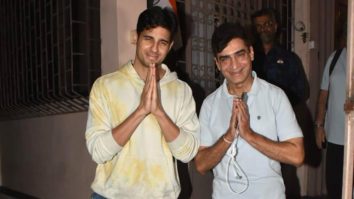 Sidharth Malhotra poses for paps in a comfy hoodie