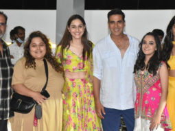 Spotted: Akshay Kumar with his Raksha Bandhan on-screen sisters