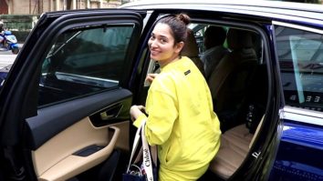 Tamannaah Bhatia waves at paps in matching yellow outfit
