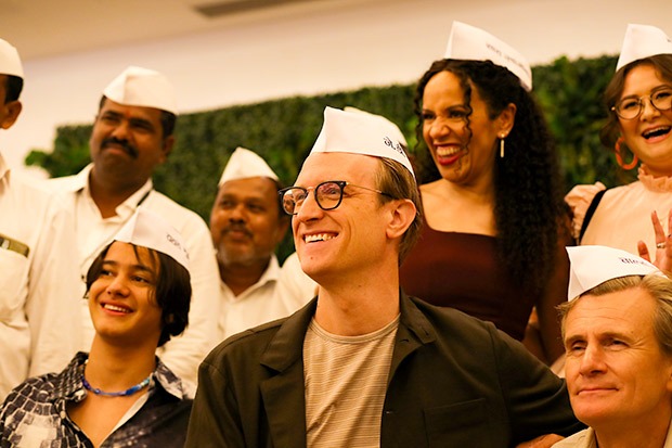 The Lord of the Rings: The Rings of Power cast and crew meet Mumbai’s dabbawalas, visit Gateway of India; see photos