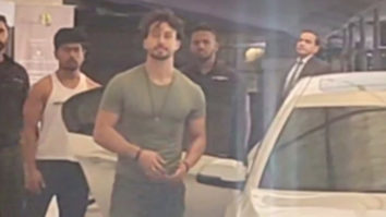Tiger Shroff poses for paps in green tshirt and baggy jeans