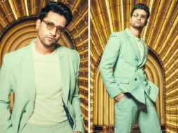 Vicky Kaushal is making us go weak in the knees in pastel green blazer and & trousers as he is all set to grace Koffee with Karan season 7