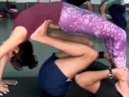 Vidya Malvade shows off her flexibility skills
