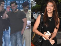 Salman Khan and Pooja Hedge are all smiles at the airport as they head for Bhaijaan shoot