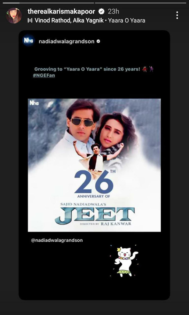 26 Years of Jeet: Karisma Kapoor recalls 'first foreign outdoor shoot' with Salman Khan: 'When we were dreamers'