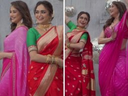 Amruta Khanvilkar pens a note for Madhuri Dixit; shakes a leg with the judge at the shoot of Jhalak Dikhhla Jaa 10