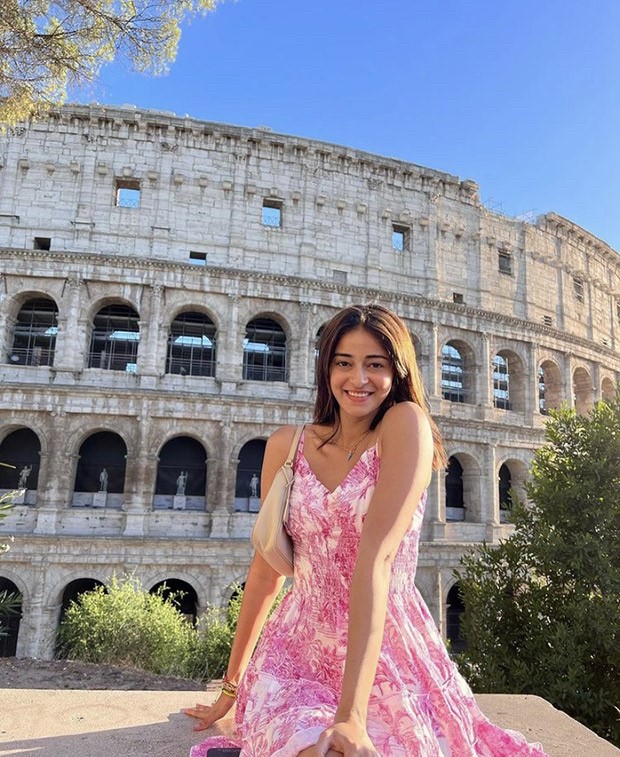 Ananya Panday rides an e-scooter through Rome wearing a pink floral dress Ananya Panday rides an e-scooter through Rome wearing a pink floral dress