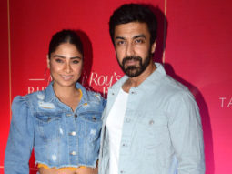 Ashish Chaudhry poses along with wife at Mouni Roy’s party