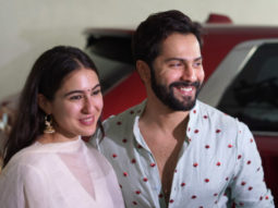 Coolie no.1 pair Varun Dhawan and Sara Ali Khan meet up at T-series Ganesh pooja