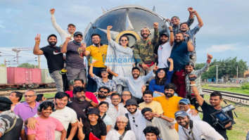 On the set of the movie Emergency