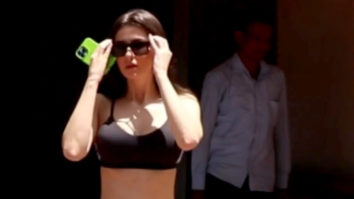 Georgia Andriani snapped in her vibrant gym look