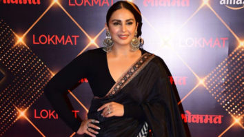 Huma Qureshi nails the black saree look with ease