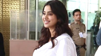 Janhvi Kapoor clicked in white salwar at the airport