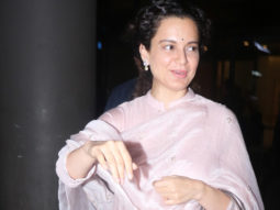 Kangana Ranaut snapped in a cheerful mood chatting with paps
