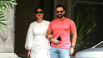 Karisma Kapoor, Kareena Kapoor and Saif Ali Khan snapped together