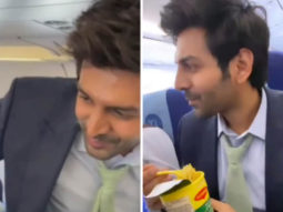 Kartik Aaryan receives warm welcome from fans as he travels in economy class flight, watch video