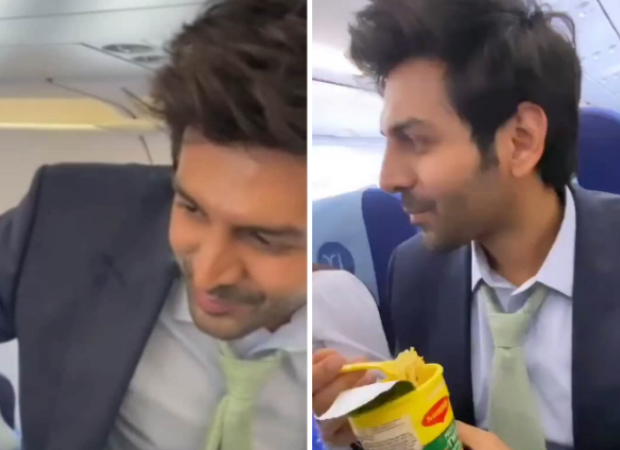 Kartik Aaryan receives warm welcome from fans as he travels in economy class flight, watch video 