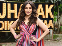 Madhuri Dixit dressed like a diva in multicolored outfit