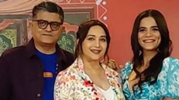 Madhuri Dixit poses with ‘Maja Ma’ cast