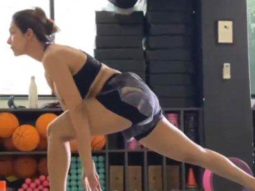 Malaika Arora shows off her flexibility skills