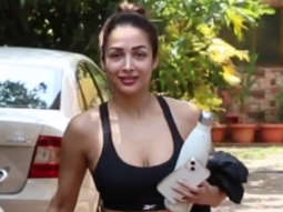 Malaika Arora snapped outside her gym