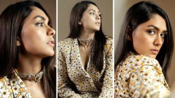 Mrunal Thakur slays in classy floral co-ord set for Sita Ramam promotions