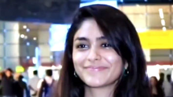 Mrunal Thakur smiles for paps in a flowy dress