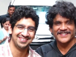 Nagarjuna and Ayan Mukerji pose together for paps