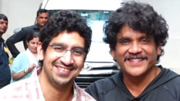 Nagarjuna and Ayan Mukerji pose together for paps